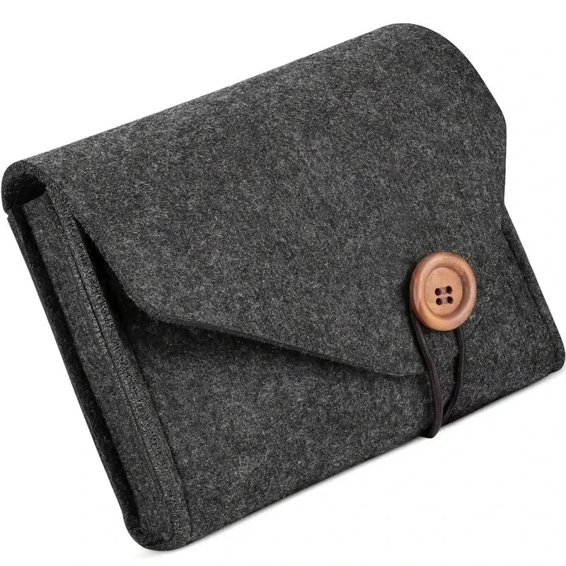 Enlarged Felt Material Cosmetic Storage Box,Organizer Pouch,Suitable for Cosmetics, Laptop Chargers, Data Cables.Storage Bag
