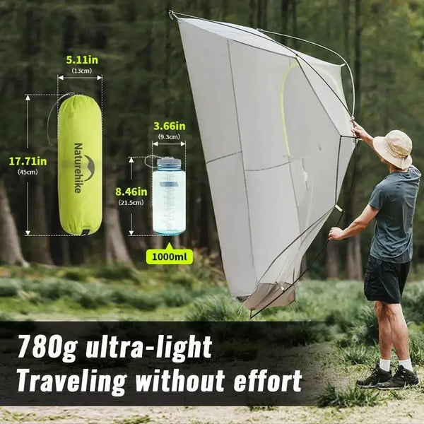 Naturehike 2025 New Star Trail Ultralight 3-Season Hiking Tent Waterproof Ventilated Breathable Single Camping Tent