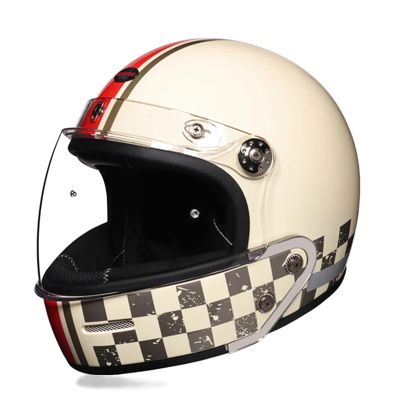 High quality retro motorcycle helmet, fully covered multifunctional combination helmet, coffee shop cruise motorcycle helmet