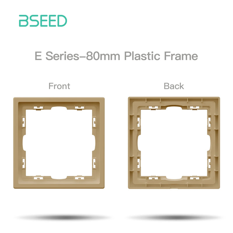 BSEED E Series Button Light Switch 1/2Gang 1/2Way USB Type-C Socket Module Part Internet TV Socket DIY Part 80mm Plastic Frame