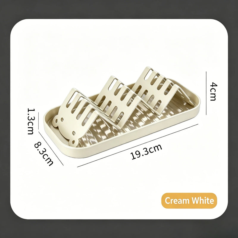 Wave Soap Rack Kitchen Countertop Bathroom Soap Box Drain Tray Soap Storage Rack