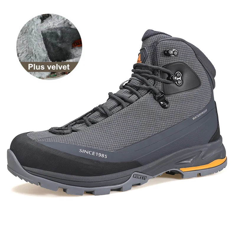 HUMTTO Winter Shoes for Men Waterproof Hiking Shoes Sports Climbing Trekking Boots Mens Luxury Designer Outdoor Sneakers Male