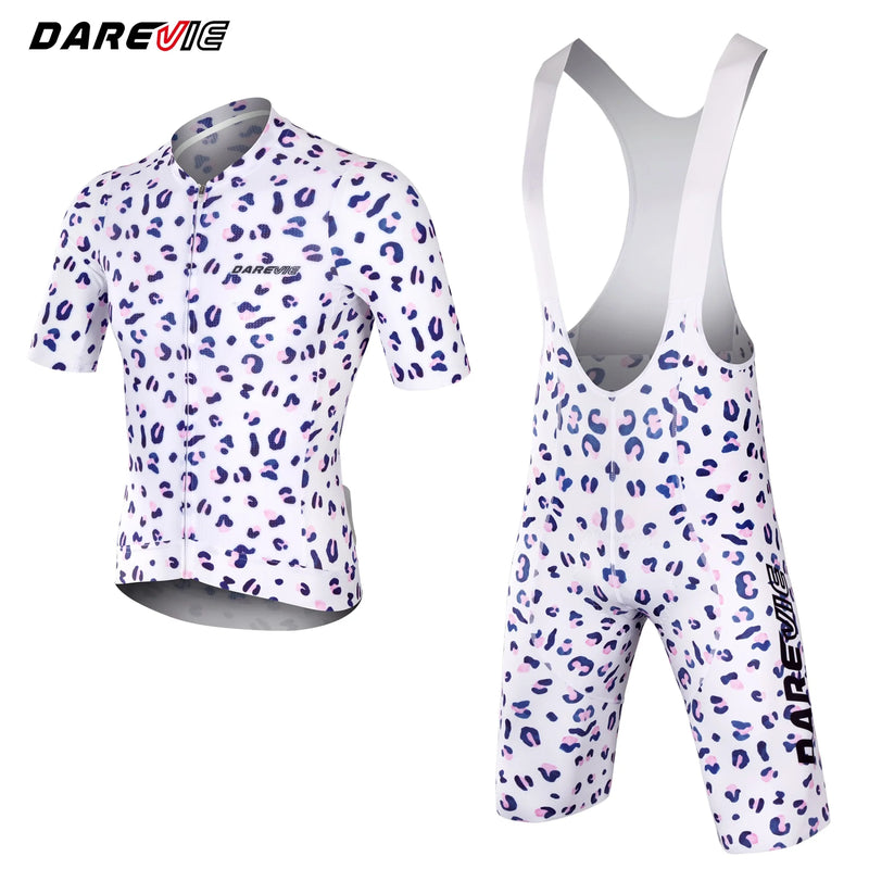 ឈុតសម្លៀកបំពាក់ជិះកង់ DAREVIE អាវជិះកង់បុរស Pro Level ធន់នឹងសំណើម ធន់នឹងការរអិល មានផាសុកភាព សំណាញ់ស្រាល ទន់