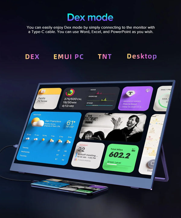 ម៉ូនីទ័រកុំព្យូទ័រ UPERFECT Truely 4K ទំហំ 17.3 អ៊ីញ IPS UHD ពន្លឺ 500 Nit 3840X2160 USB C HDR FreeSync ឧបករណ៍បំពងសម្លេង Type-C HDMI OTG VESA