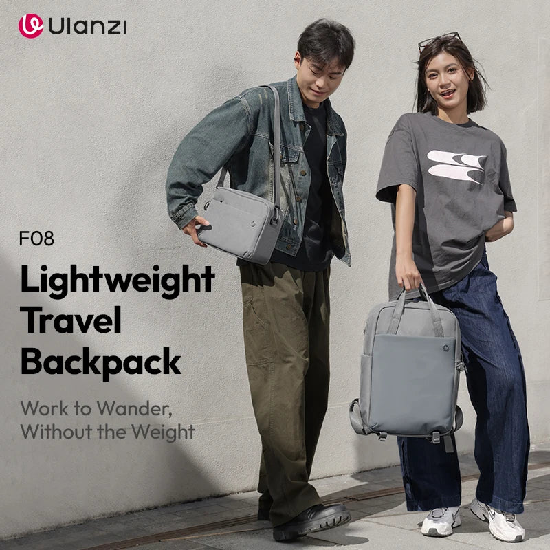 កាបូបស្ពាយ Ulanzi F08 ទម្ងន់ស្រាល កាបូបការពារទឹក កាបូបថតរូប កាបូបស្ពាយសម្រាប់ដាក់កាមេរ៉ា កុំព្យូទ័រយួរដៃទំហំ 16 អ៊ីញ