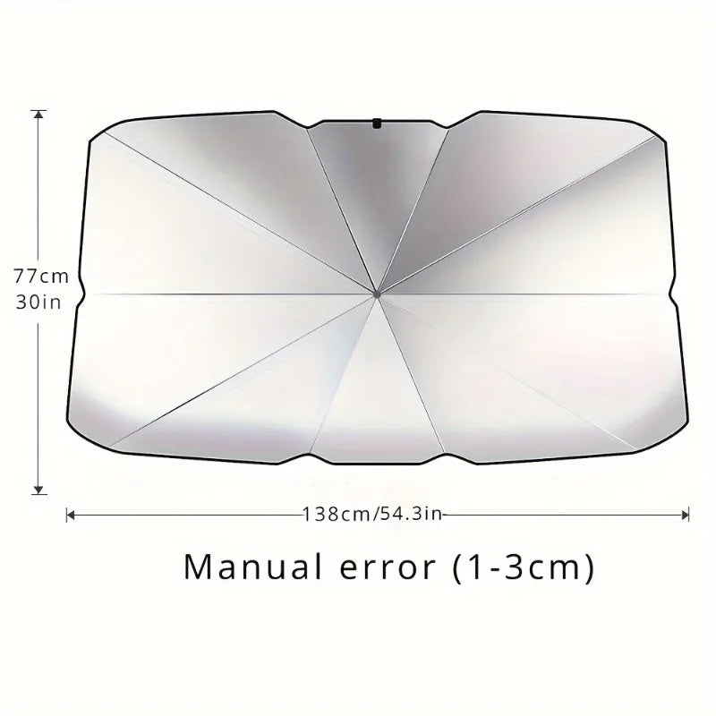 1PC Protect Your Car From The Sun with This Portable, Foldable Car Windshield Sunshade