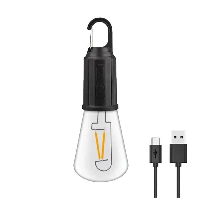 Solar Powered LED Camping Lamp USB Charging LED Lighting Lantern Waterproof Portable Handheld Lamp for Outdoor BBQ Camping