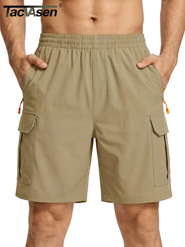 TACVASEN Men's Cargo Shorts Quick Dry Lightweight Outdoor Hiking Shorts Multi-Pocket Work Short Pants Tactical Casual Bottoms