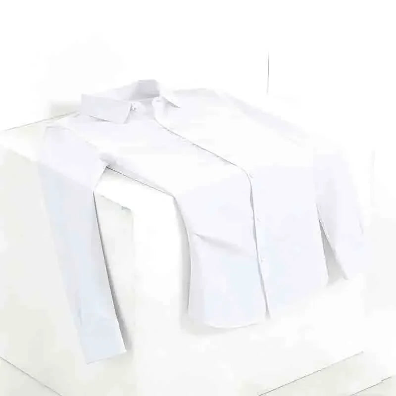 2026 New Men's Breathable Navy Blue Long Sleeve Shirt Spring & Autumn Casual Button Up Top for Daily Commute