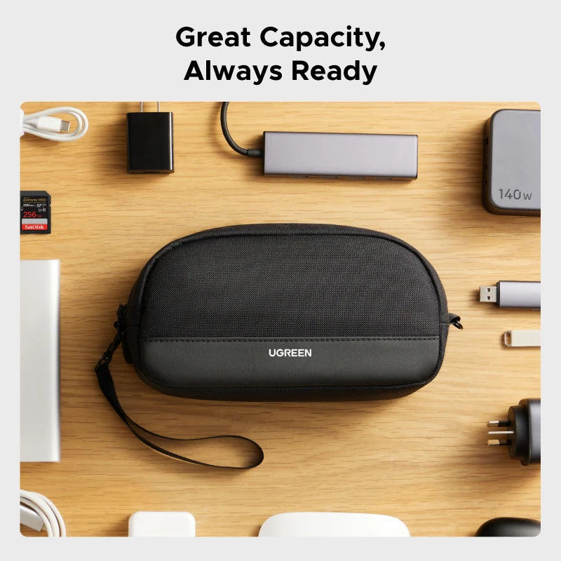 UGREEN Storage Bag Case Organizer Bag S/M Size for Earphone USB Cable Cell Phones Charger PC Digital Laptop Accessories Bag
