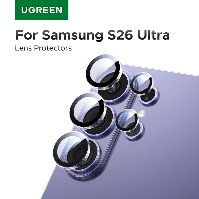 UGREEN Camera Lens Protector for Samsung Galaxy S26 S25 24 Ultra Full Lens Glass for Samsung S26 Ultra Protective Films