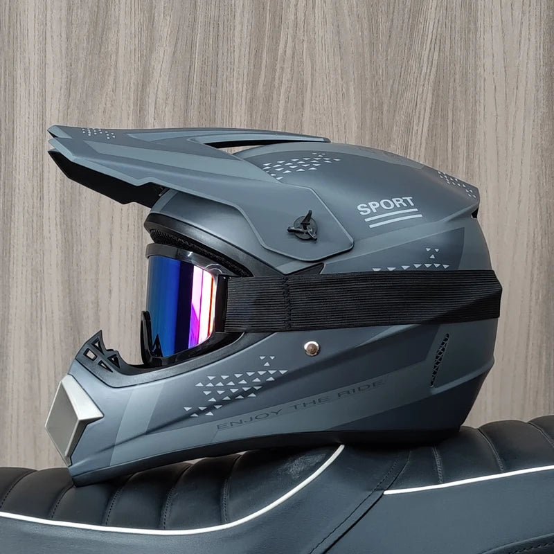 Off Road Motorcycle Helmet DOT Certified Motocross Dirt Bike Helmet ATV MX Downhill Racing Full Face Helmet Casco Moto Capacete