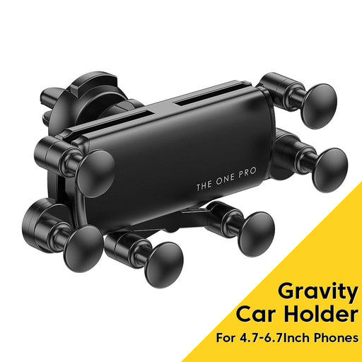 Essager Gravity Car Phone Holder Air Vent Clip Mount Mobile Phone Stand In Car GPS Support For iPhone 14 13 Pro Xiaomi Samsung CN Black type2