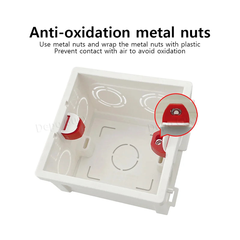 Model 86 Adjustable International Bottom Box, Wall Switch Socket Internal Mounting Box, Electrical Socket and Accessories