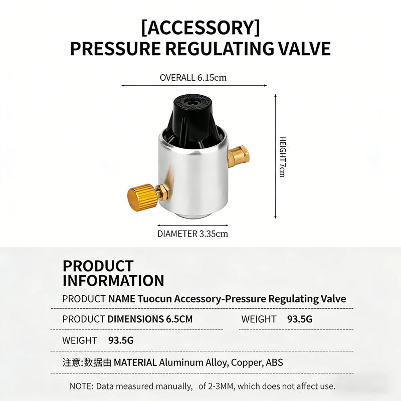 Cylinder Adapter Gas Cylinder Pressure Regulator Cartridge Stable Output for Low-Temperature and High-Altitude Environments Fuel