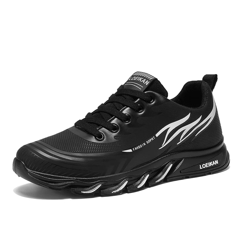 Men's plus size light casual sneakers Four seasons breathable soft sole comfort outdoor racing running student speed sports shoe