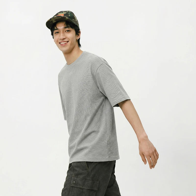 Semir Mens Tshirt 2026 Striped Crew Neck Casual Style Simple Fashion Soft Comfortable Daily T shirt