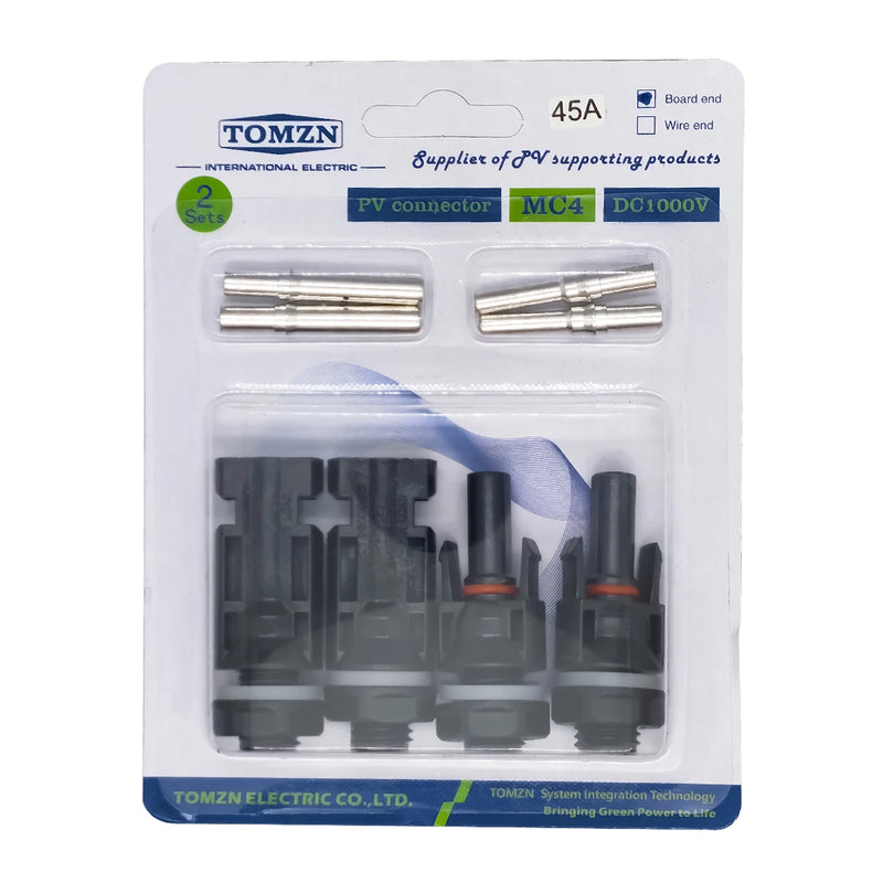 TOMZN PV Solar Connectors 2 Sets, 1000V/1500V, 32A/45A, Panel Branch Connector for PV Wire/Board Terminal Box & Inverter, IP67
