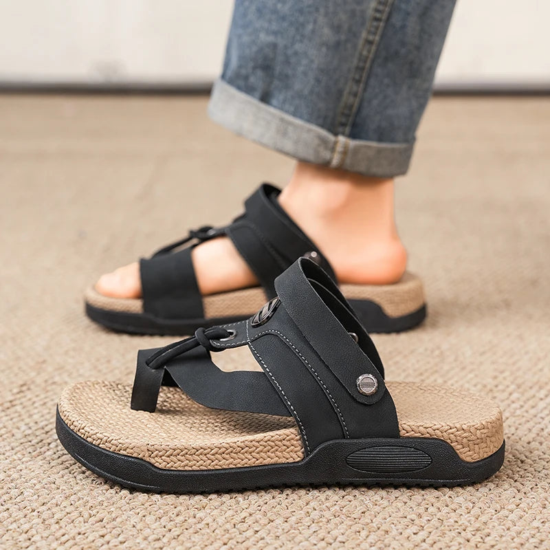 Men's slides Flip-flops Sandals summer new anti-slip outdoor comfort soft-sole non-slip light fashion casual walking beach shoes