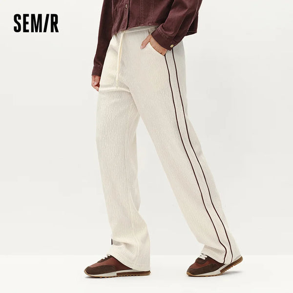 ខោ Semir សម្រាប់នារី ពណ៌ខ្មៅ ឆ្នាំ២០២៦ ខោជើងវែងទាន់សម័យសម្រាប់ទីក្រុង ខោធម្មតា