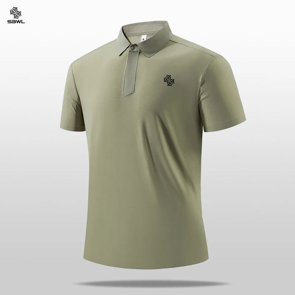 SBWL 2026 Summer New Light Fast Dry Elastic High Quality Outdoor Sports Golf Running Sports POLO Shirt Fashion Casual T-Shirt
