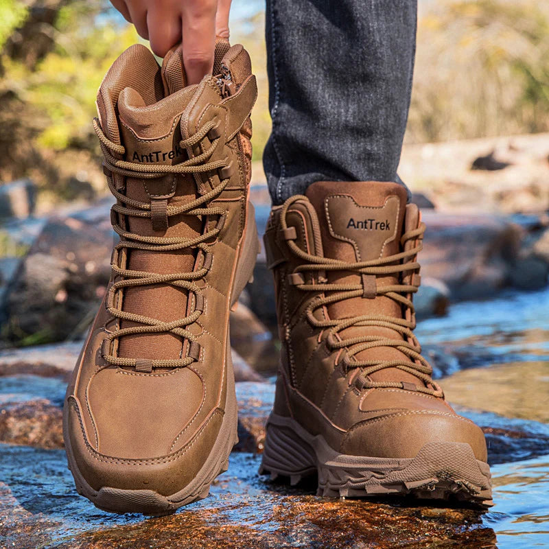 Men's training boots four season new anti-slip breathable casual high top outdoor field hiking boots Professional tactical boots