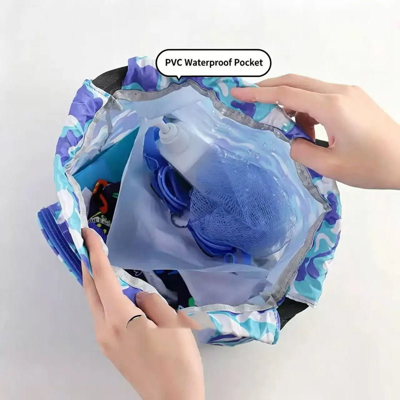 New Waterproof Children's Swimming Bag with Dry Wet Separation Storage Backpack, Swimming Equipment Storage Bag, Storage Bag