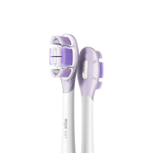 ក្បាលជំនួសច្រាសដុសធ្មេញ MIJIA Sonic-Sweep Pro (កញ្ចប់ 3) - ស្រូបយកឆក់ រំលឹកពណ៌អាហារ រចនាគ្មានទង់ដែង