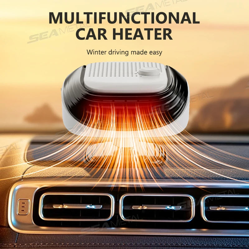 SEAMETAL Car Winter Fast Heating 120w 12V Electric Heated Fan Auto Windshield Defogging Heating Cooling Fan for Car Truck RV SUV