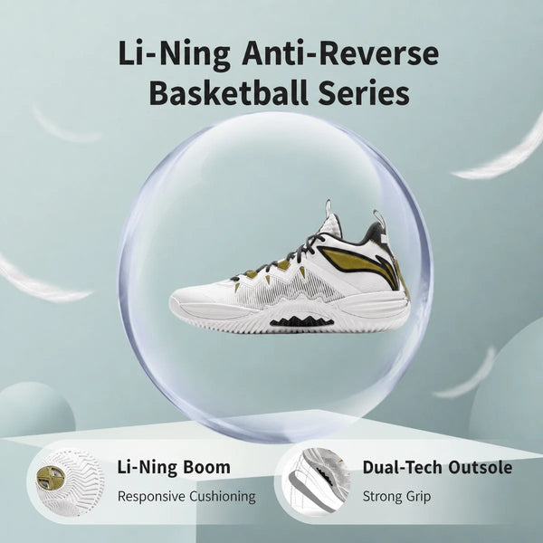ស្បែកជើងបាល់បោះបុរស Li-Ning BADFIVE STORM 2025 ក្រៅផ្ទះ BOOM ទន់ស្រួល TUFF OS ស្បែកជើងកីឡា LiNing ដែលអាចពាក់បាន ABFV017