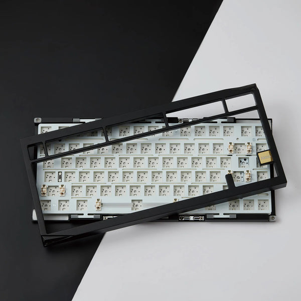 Akko Mineral 01 Mechanical Keyboard / Barebone Kit Aluminum 75% 81 Keys VIA RGB Hot Swap Tri-mode Wireless Custom Keyboard/Kit