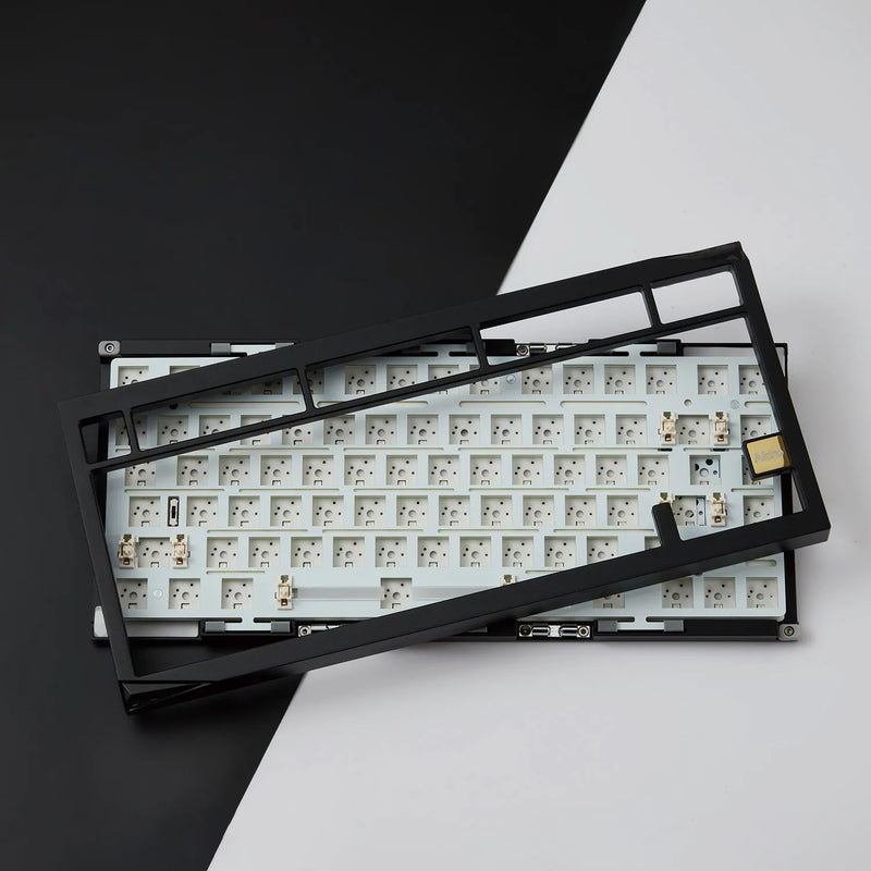 Akko Mineral 01 Mechanical Keyboard / Barebone Kit Aluminum 75% 81 Keys VIA RGB Hot Swap Tri-mode Wireless Custom Keyboard/Kit