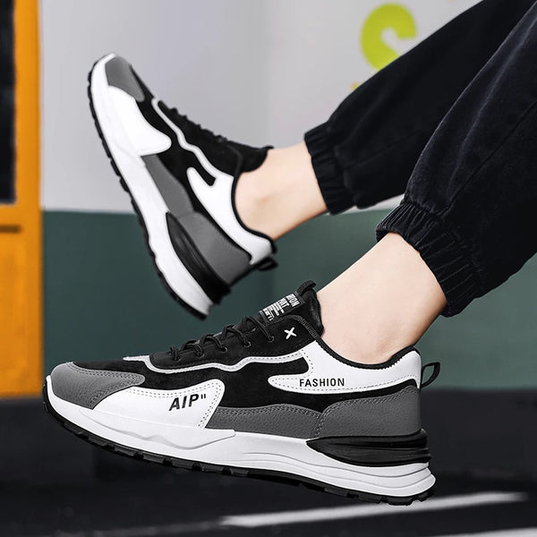 Chunky sneakers four seasons soft sole non slip comfort outdoor running shoes fashion breathable lightweight casual sports shoes