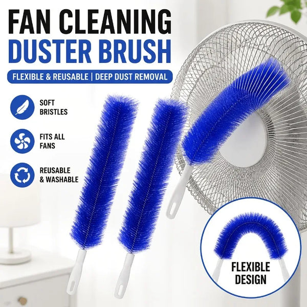 2pcs Bendable Microfiber Fan Cleaning Brush,Multifunctional Dusting Brushes,Suitable for Electric Fans,Blinds,Furniture Crevices