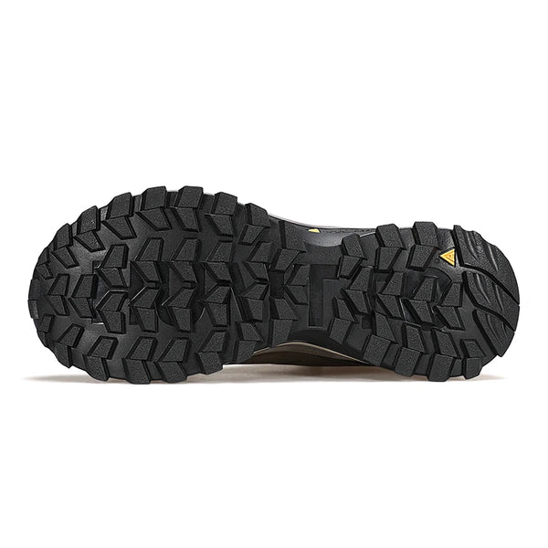 HUMTTO Genuine Leather Outdoor Men's Sports Shoes Non-slip Hiking Shoes for Men Winter Safety Sneakers Breathable Trekking Boots