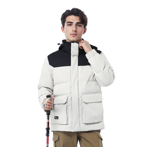 HUMTTO Waterproof Men's Winter Jacket Lightweight Windproof Outdoor Hiking Down Sports Hunting Jackets for Men Windbreaker Coats