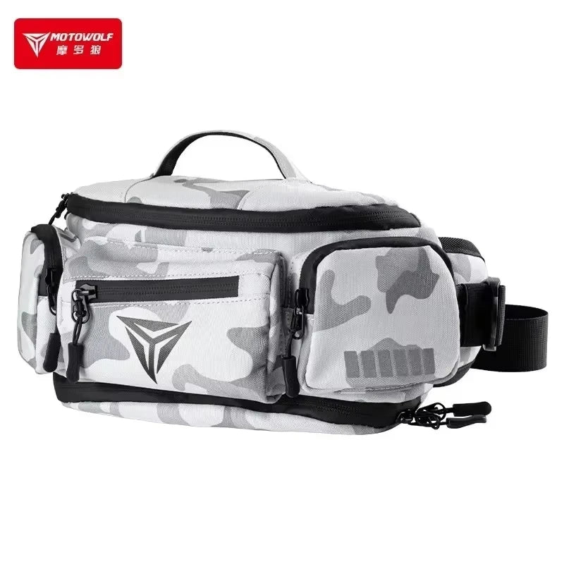 កាបូបចង្កេះម៉ូតូ Motowolf ទំហំធំសម្រាប់ដាក់ឧបករណ៍ម៉ូតូ កាបូបដាក់សម្ភារៈជិះម៉ូតូច្រើនមុខងារ កាបូបស្ពាយចំហៀង