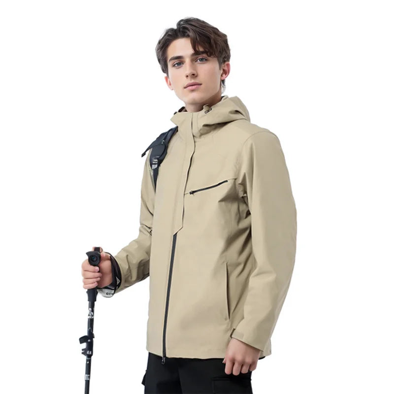 HUMTTO Winter Men's Jacket Autumn Keep Warm Camping Hiking Jackets Waterproof Sports Hunting Jackets Outdoor Windbreaker Coats