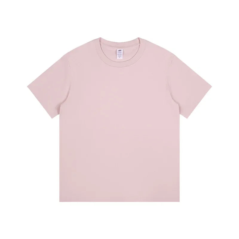 DUKEEN 8.1Oz 230gsm Men's Pure Cotton T Shirts 2025 Summer New Oversizes Solid Color T-Shirts for Men and Women Customizable