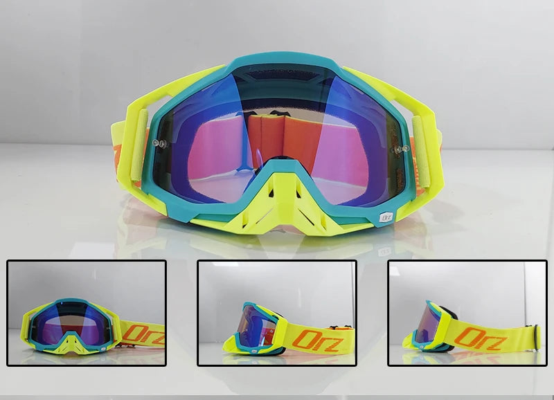 ORZ motorcycle off-road helmet goggles off-road race rally helmet goggles anti slip strap sponge cushioning