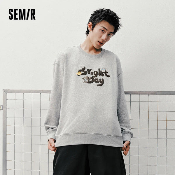 អាវយឺតបុរស Semir កមូល ទន់ រលុង 2026 អាវយឺតសម្រាប់គូស្នេហ៍ ស្ទីលអាវប៉ាក់ធម្មតា ពាក់ជារៀងរាល់ថ្ងៃ