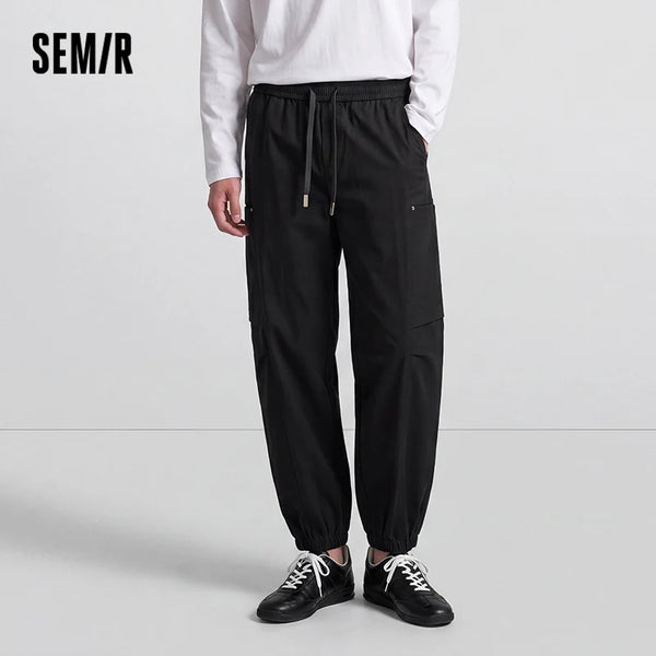ខោបុរស Semir កប្បាស Twill រលុង ទន់ មានផាសុកភាព រដូវស្លឹកឈើជ្រុះ ឆ្នាំ២០២៦ ស្ទីលធម្មតា ខោបុរាណ សម្រាប់រាល់ថ្ងៃ