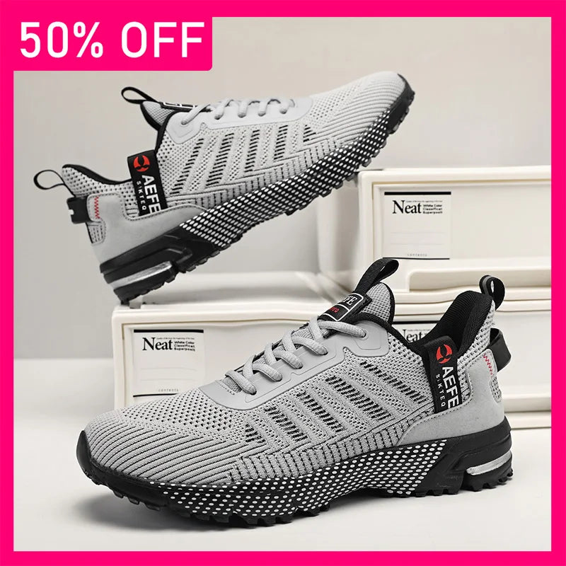 Men Sports Shoes New Comfortable Mesh Soft Breathable Outdoor Fitness Shoes Summer Soft Sole Anti Slip Tennis Shoes for Men