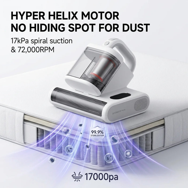 MIJIA Dust Mite Vacuum Cleaner 3 Pro,17kPa Suction,UV Sterilisation,3 Clean Modes,Smart Mite Detection,CN Version With Adapter
