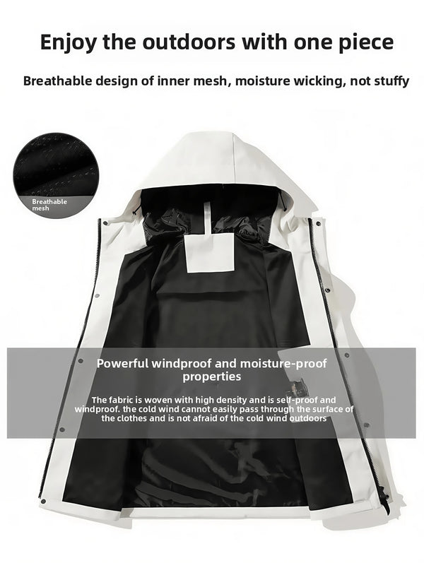 2026 Winter Unisex Hooded Fleece inner liner Sportswear Jacket Outdoor down Vest Couple Matching Sports Layering Windbreaker