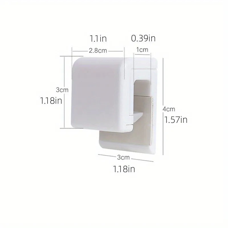 1/2/3pcs hole-free Wall-Mounted Toothpaste,Facial Cleanser Holder Clip,Multi-Functional Bathroom Storage Organizer. bathroom