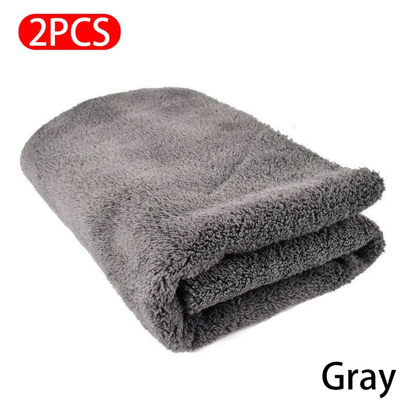 SEAMETAL 1/2/6pcs Microfiber Car Cleaning Towel 40x40cm Auto Cleaning Cloth Car Wash Care Rag Edgeless Towels for Car Accessorie