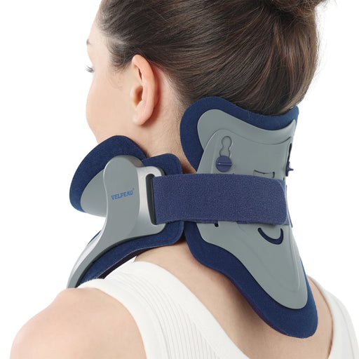 VELPEAU Cervical Traction Device Adjustable Neck Stretcher for Posture Correct and Decompression Neck Support for Men and Women