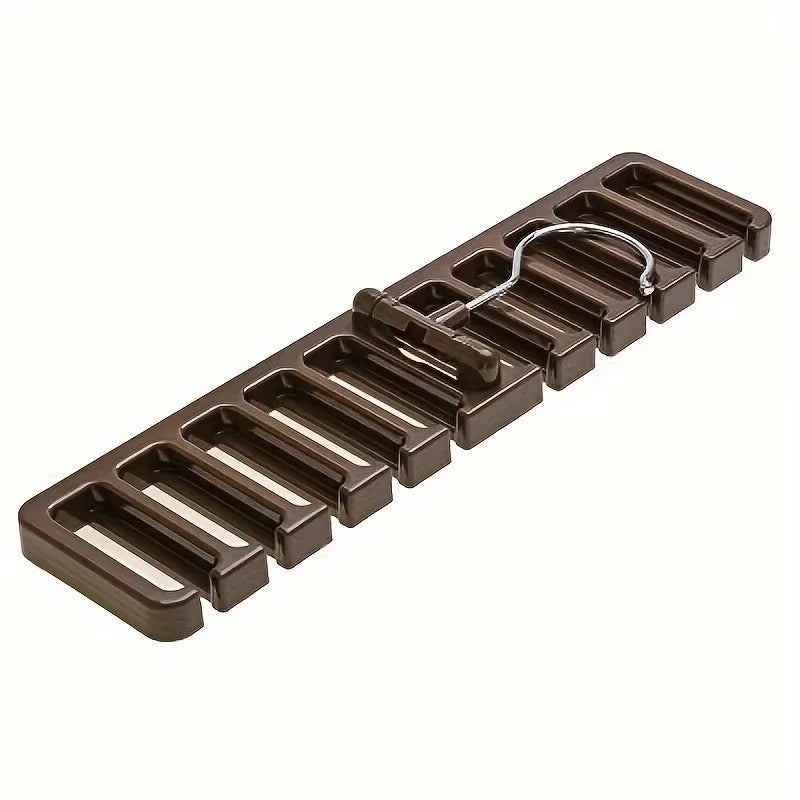 1pc Multi-Functional Belt Hanger Space-Saving Closet Organizer for Belts Ties Accessory Storage Durable Plastic Construction