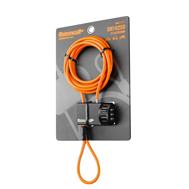 Rhinowalk Anti-theft Cable Lock 3 Digits Code Motorcycle Bike Anti-theft Security Steel Wire Lock Bike Accessory Summer